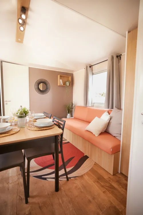 Location - Mh Nest 33 3 Chambres - Clim / Tv - image n°5 - Camping Le Sous-Bois Ardèche