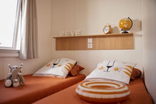 Location - Mh Nest 33 3 Chambres - Clim / Tv - image n°6 - Camping Le Sous-Bois Ardèche