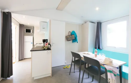 Location - Mobil Home Avec Sanitaires 2 Chambres - image n°4 - Camping Le Pont de Maisonneuve