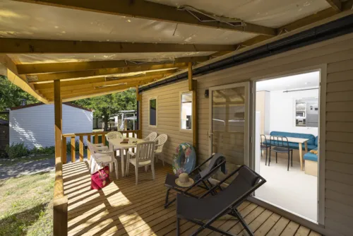 Huuraccommodatie(s) - Stacaravan Met Badkamer 3 Slaapkamers - image n°1 - Camping Le Pont de Maisonneuve