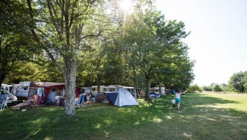Kampeerplaats(en) - Standplaats Standard Met Elektriciteit + Auto - image n°2 - Camping La Grand'Terre