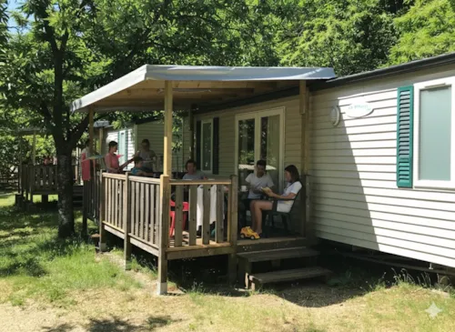 Huuraccommodatie(s) - Stacaravan - image n°2 - CAMPING LA DROBIE