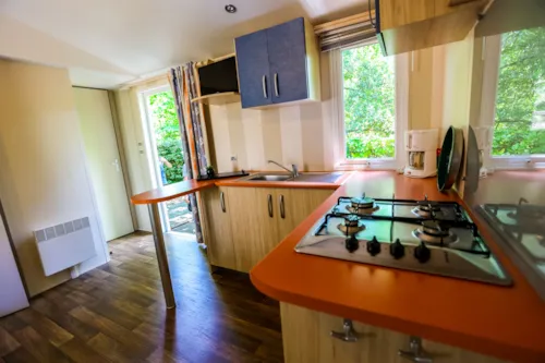 Mietunterkunft - Mobilheim Grand Komfort - image n°4 - Ushuaïa Villages - Camping Les Cruses ***