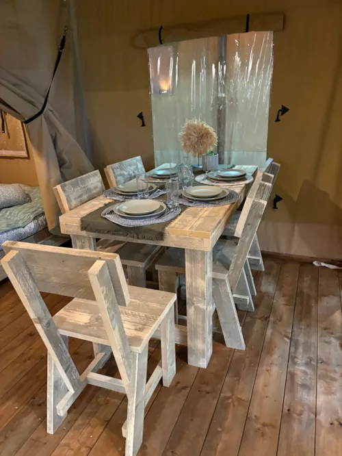 Huuraccommodatie(s) - Lodgetent 25M² - image n°5 - Ushuaïa Villages - Camping Les Cruses ***