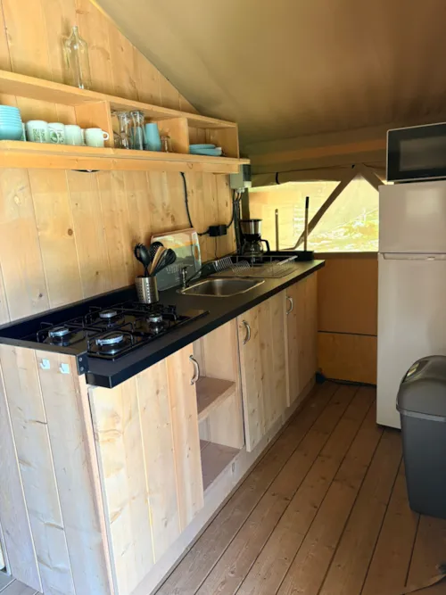 Huuraccommodatie(s) - Lodgetent 25M² - image n°9 - Ushuaïa Villages - Camping Les Cruses ***