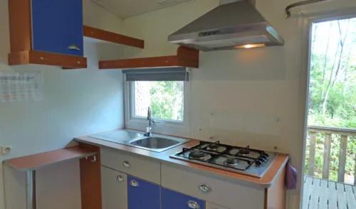 Huuraccommodatie(s) - Yucca Stacaravan - image n°3 - Camping les Blaches Locations