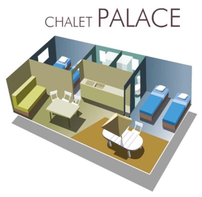 Chalet Motel Sunday/Sunday 2 bathrooms (45 m²) - n°96 to 99 — 9
