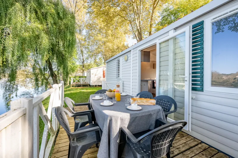 Mobil-Home 3 Chambres En Bord De Rivière Et Climatisé (33 M²) N°3 À 5