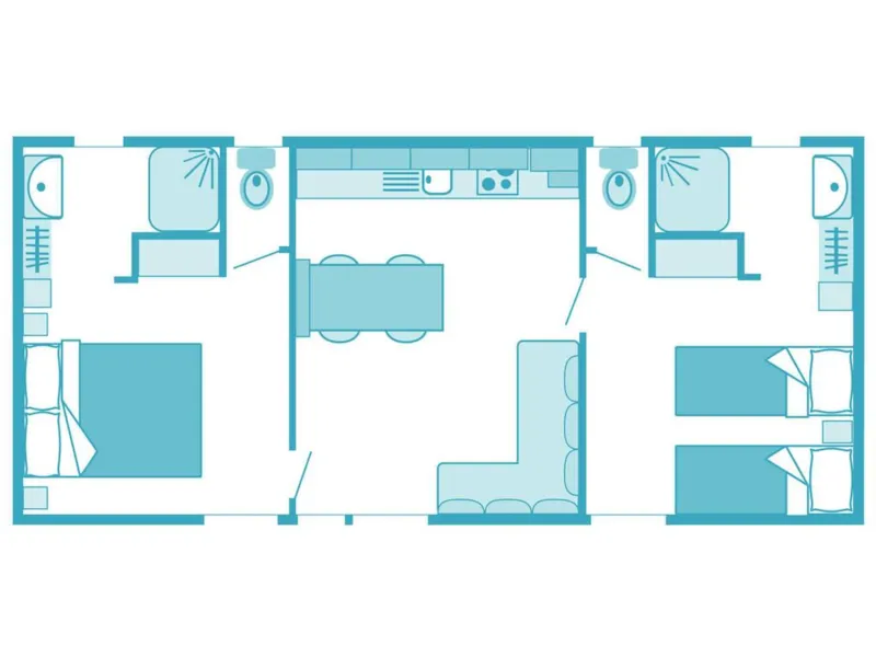 Cottage Premium (2 Chambres - 2 Salles De Bain)