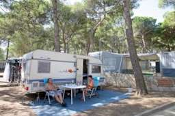 Pitch - Pitch Standard : Car + Caravan Or Camping-Car + Electricity - Interpals Eco Resort