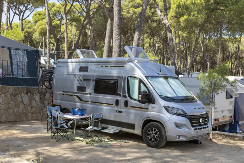 Emplacement Standard Basic (45-60M2) : Voiture + Caravane Ou Camping-Car Ou Tente + Électricité