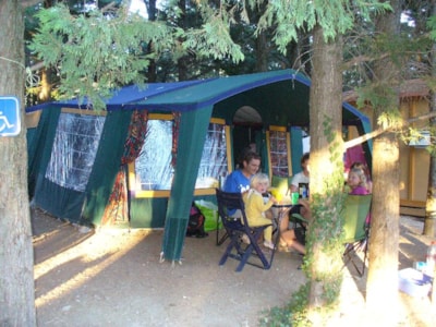 Pitch + tent or caravan