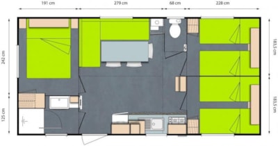 Comfort mobile home, 3 bedrooms — 3