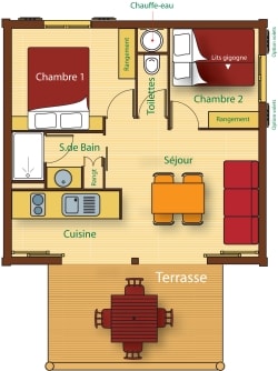 Chalet Griotte 30m² 2 bedrooms — 2