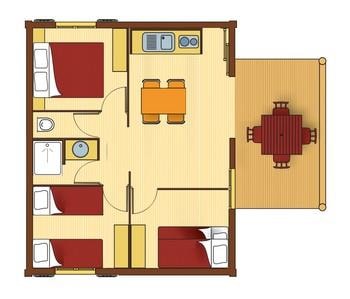 Chalet Cherry 35m² 3 bedrooms — 2