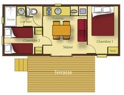Cottage Bigarreau 26m² 2 bedrooms — 2