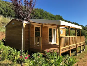 Mietunterkunft - Cottage Merise - 28 M² - 2 Schlafzimmer - - Camping Les Cerisiers du Jaur