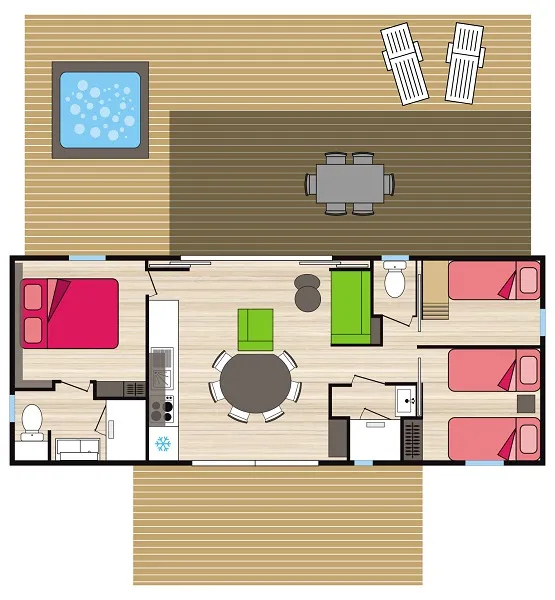 Premium - Le Caroux - 40 M2 - 3 Ch - 2 Sdb - Spa - Dimanche