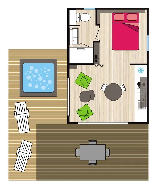 Premium - Le Somail - 21 M2 - 1 Ch - 1 Sdb - Spa - Dimanche