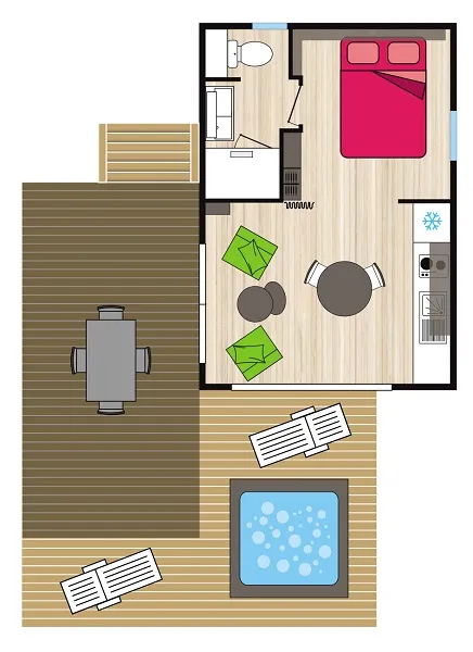 Premium - Le Somail - 21 M2 - 1 Ch - 1 Sdb - Spa - Dimanche