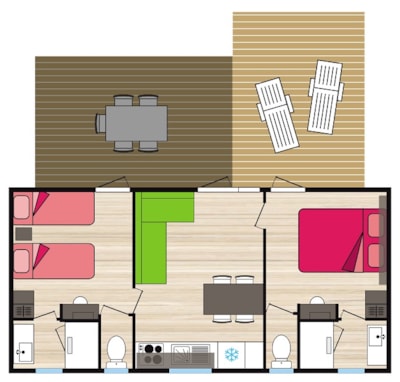 Premium - Le Sidobre - 33 m2 - 2 bedrooms - 2 bathrooms - spa - Sunday — 3