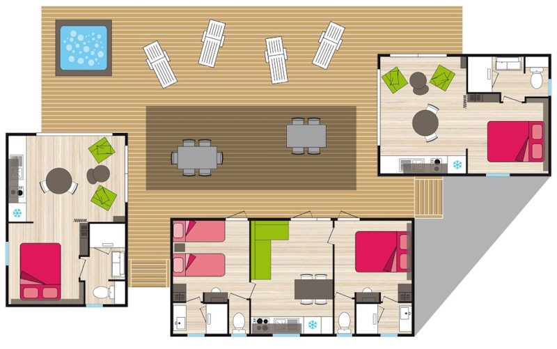 Premium - Les Gorges d'Héric - 75 m2 - 4 bedrooms - 4 bathrooms - spa -