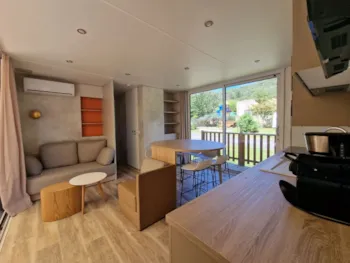 Mietunterkunft - Premium - Le Caroux - 40 M2 - 3 Schlafzimmer - 2 Badezimmer - Spa - Sonntag - Camping Les Cerisiers du Jaur