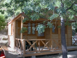 Location - Cabane En Bois - Camping Balcon de Pitres