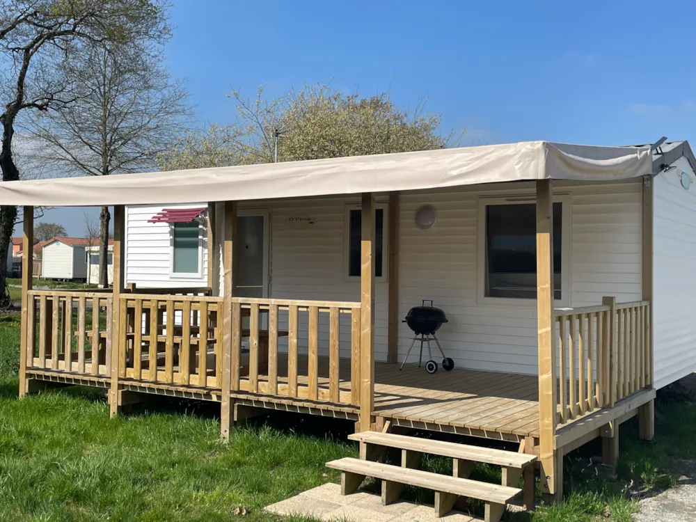 Mietunterkunft - Mobil Home Cottage 3 Zimmer - Camping Le Grand Fay