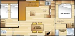 Mietunterkunft - Mobilheim Luxe 2 Zimmer - image n°2 - Camping La Rouveyrolle
