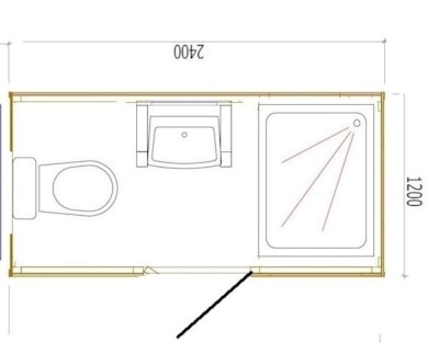 Glam, with private toilet and shower — 8