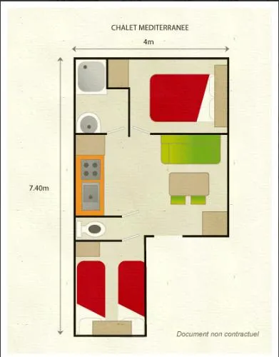 Accommodation - Mobile Home Méditerranée - image n°3 - Domaine de la Gautière