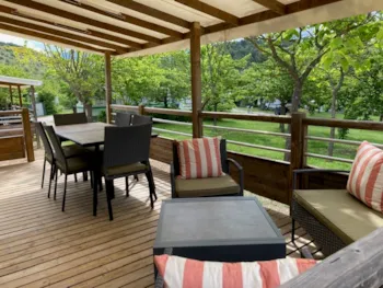 Mietunterkunft - Mobil-Home Ubrieux Plus - Domaine de la Gautière