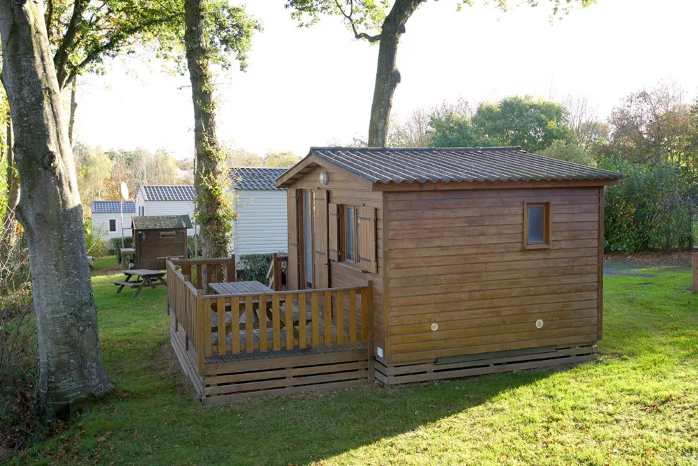 Location - Chalet Standard 17M² - 1 Chambre + Terrasse - Flower Camping des Vallées