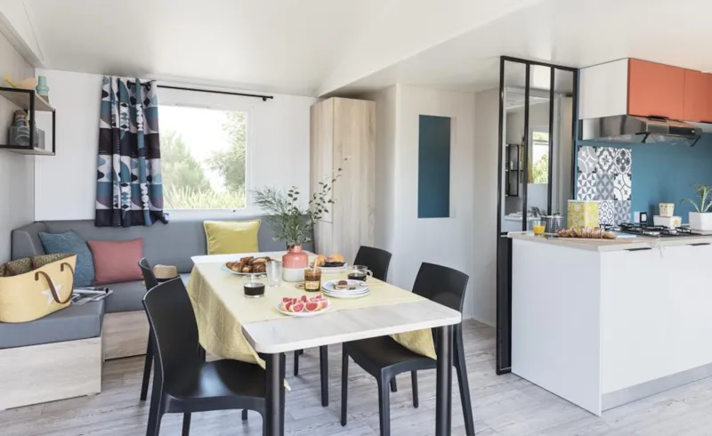 Mobil-Home Premium 40M² - 4 Chambres Avec Terrasse Couverte Et Lave-Vaisselle