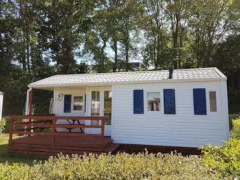 Mietunterkunft - Mobilheim Standard 25M² - 2 Zimmer + Terrasse - Flower Camping des Vallées