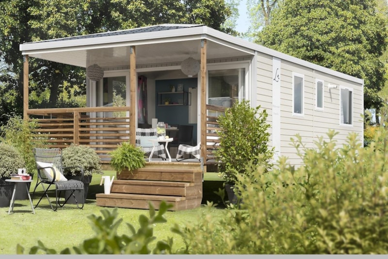 Mobil-home PREMIUM 26m² 2 chambres - terrasse intégrée de 8m²+ lave-vaisselle