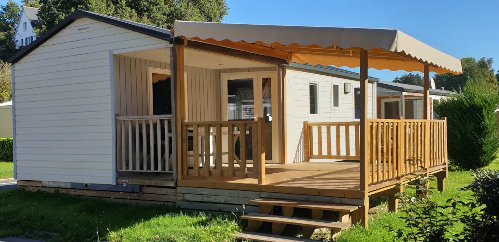 Location - Mobil-Home Confort 33M² -3 Chambres Avec Terrasse Couverte - Flower Camping des Vallées