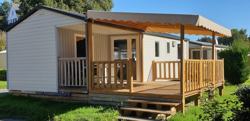 Mobil-home CONFORT 33m² -3 chambres avec terrasse couverte