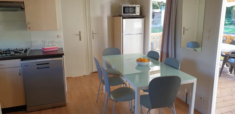 Mobil-Home Confort 35M² -  3 Chambres Avec Terrasse Couverte Et Lave-Vaisselle