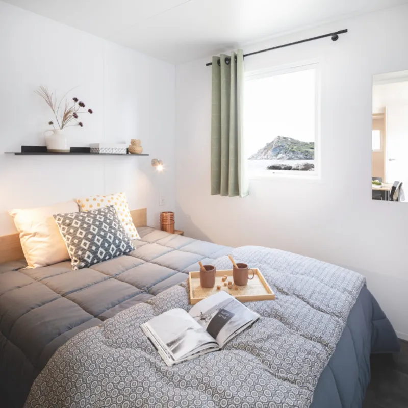 Mobil-Home Confort 28M² 2 Chambres Avec Terrasse Couverte