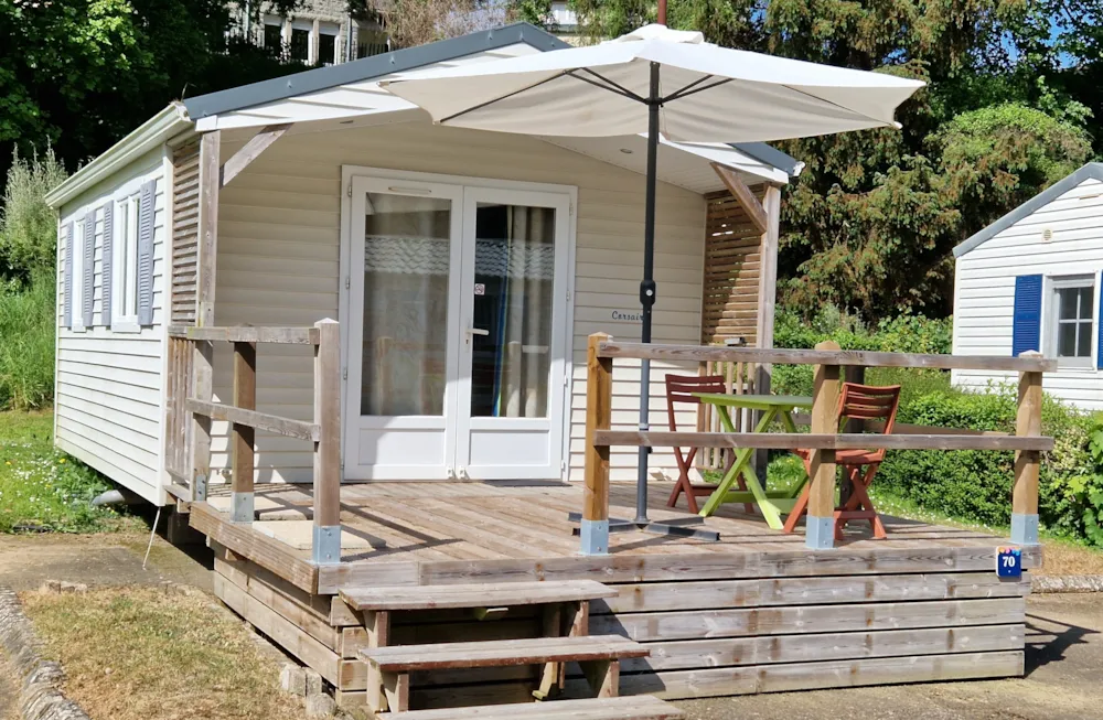 Location - Mobil-Home Standard 20M² 1 Chambre - Terrasse - Flower Camping des Vallées