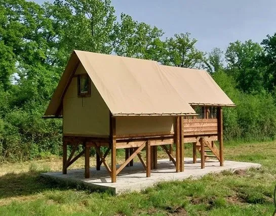 Tente Lodge Rando Sur Pilotis, 5,7M² 1 Chambre Avec Terrasse Sans Sanitaire Et Cuisine