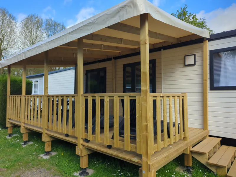 Mobil-Home Premium 30M² 2 Chambre Avec Terrasse Couverte Et Lave Vaisselle