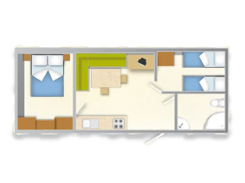 Mobile Home Blu Romantic