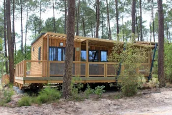 Mietunterkunft - Hütte Badiane 2 Schlafzimmer 2 Badezimmer Premium - Camping Sandaya Soustons Village