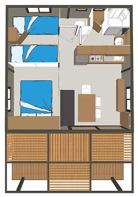 Chalet Siguret Premium Avec Sanitaires