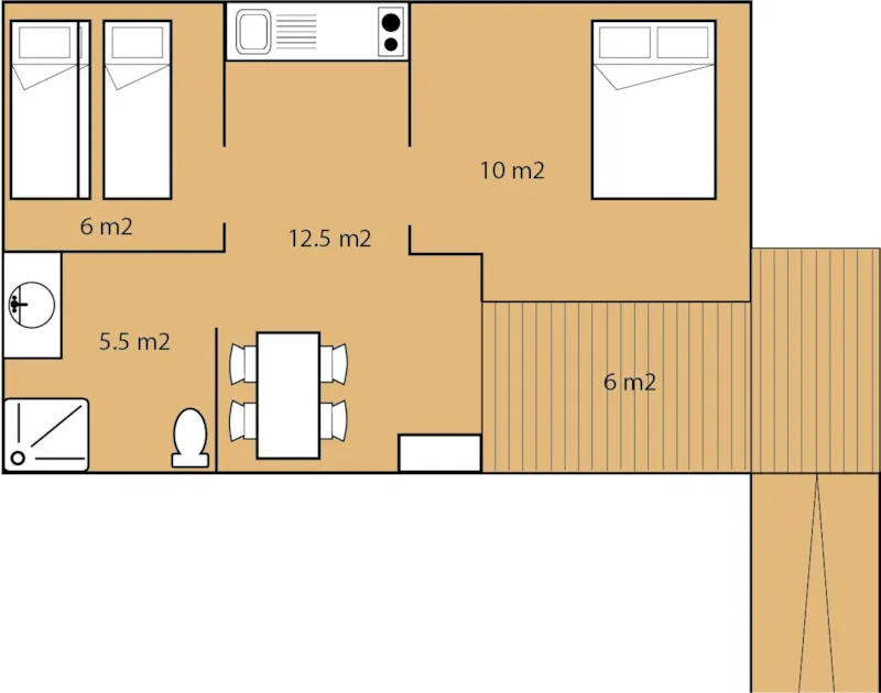 Chalet Durance Pmr Privilège Avec Sanitaires