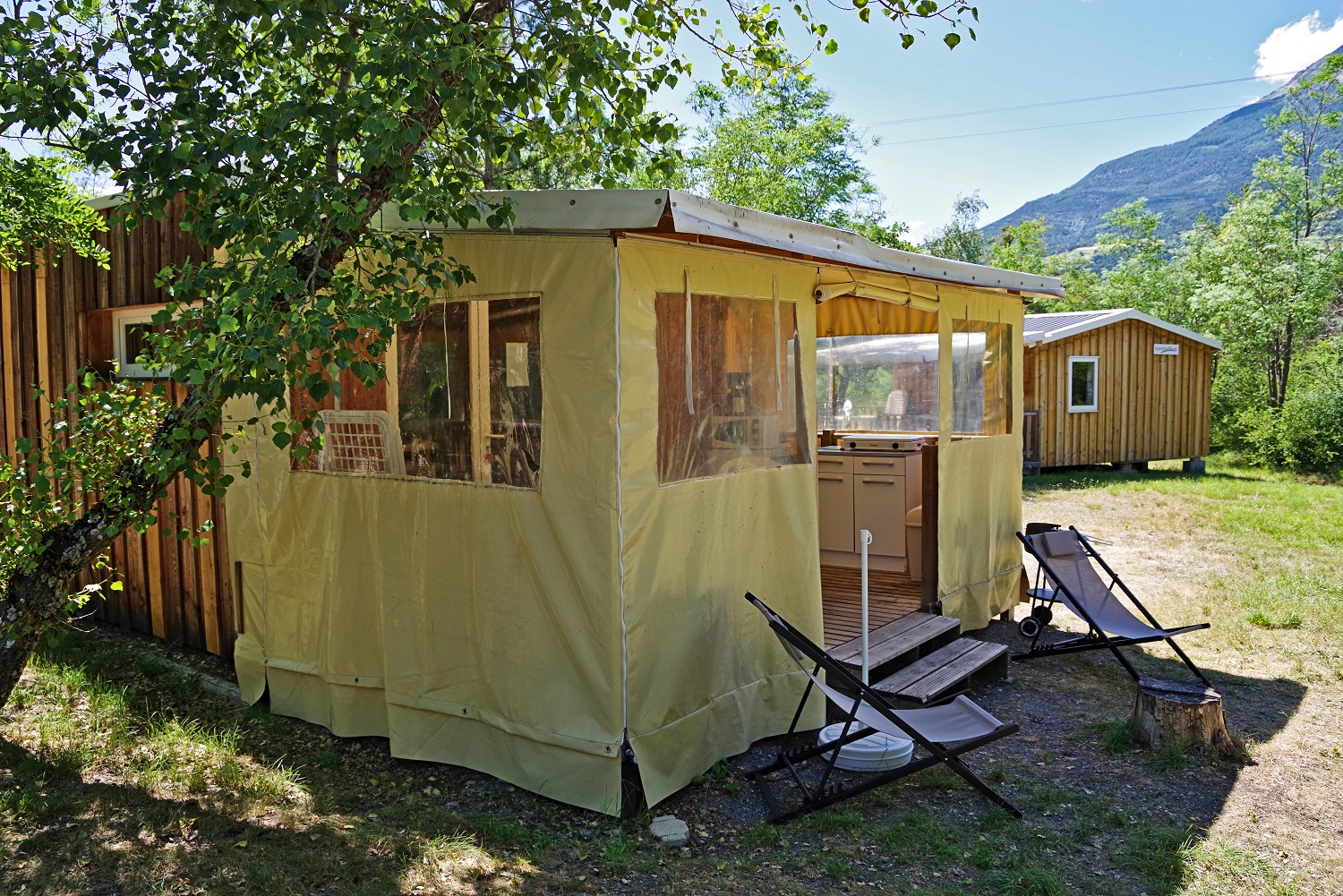 Accommodation - Ecolodge Nature 18M² Without Toilet Blocks - Sites et Paysages Le Petit Liou