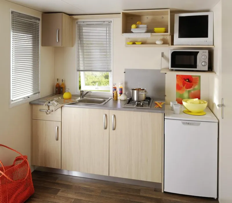 Mobil-Home Cosy-Clim 1 Chambre (Climatisation - Tv - Terrasse 9M² - Superficie 17M²)